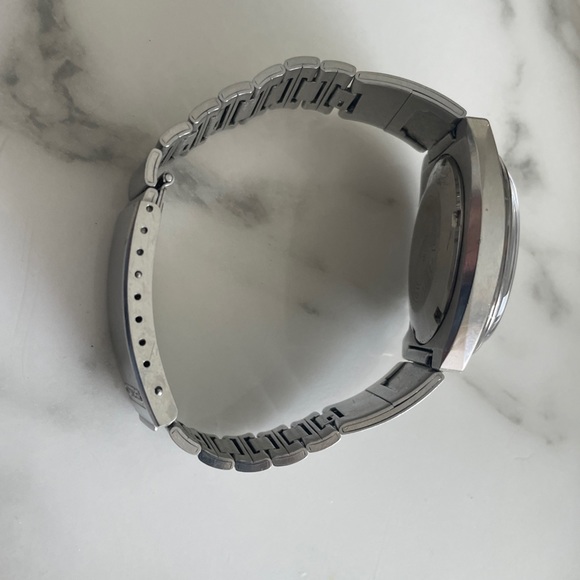 Vintage Seiko 5 automatic day date 6119 8490 Japan Blue w Original Enamel Band - Picture 8 of 9